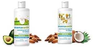 Mamaearth Nourishing Baby Hair Oil, With Almond & Avocado Oil - 200 Ml ...