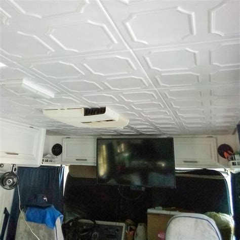 A La Maison Ceilings 1.67-ft x 1.67-ft Bostonian Plain White ...