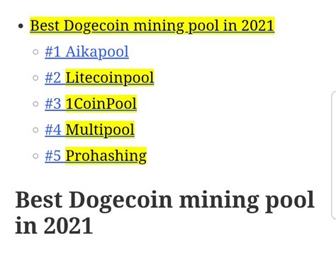 Dogecoin Mining Pool 的图像结果