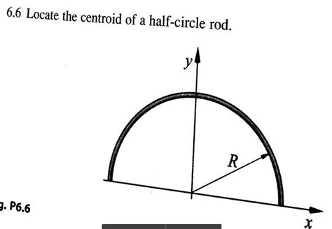 Solved Locate the centroid of a half-circle rod. | Chegg.com