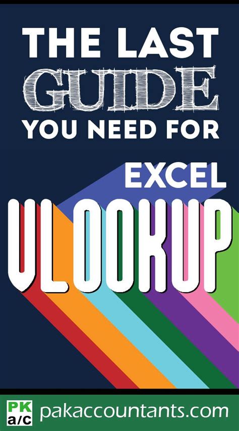 Image result for Excel VLOOKUP Guide