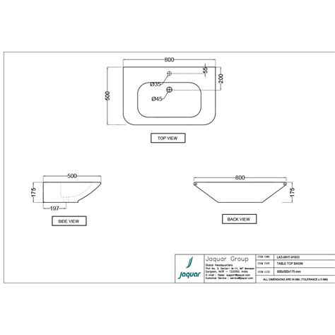 Jaquar Laguna Table Top Wash Basin Wholesale Price Online | iRely.in ...