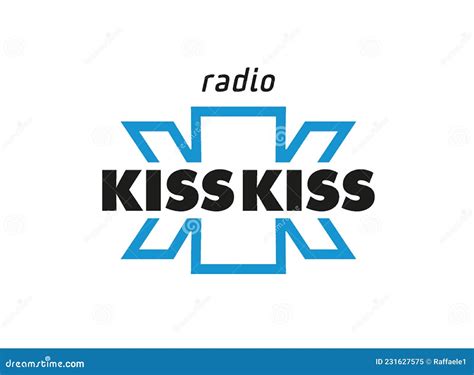 Radio Kiss Kiss Logo stock illustration. Illustration of format - 231627575