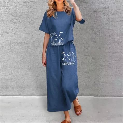Lifestyle Kurti Blue Cotton Top & Bottom Set for Women Price in India ...