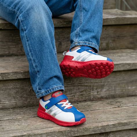 Surge Boys White Blue Sneakers – Hopits