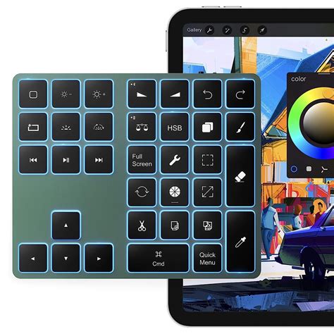 Amazon.in: Buy Dlinda Backlit Buetooth Keypad for iPad Procreate ...