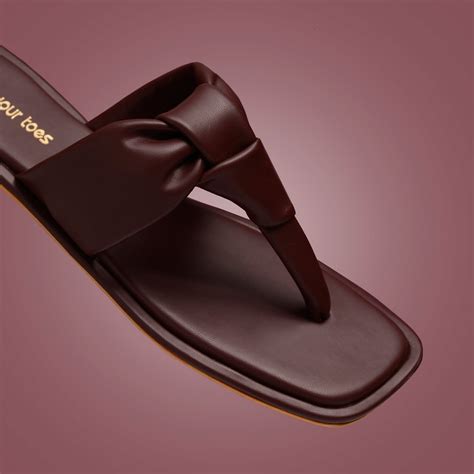 Ruby puffy Knotted flats – Dip Your Toes