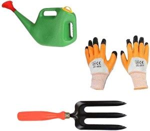 AGT Watering Can, Hand Cultivator, Gloves Garden Tool Kit Price in ...