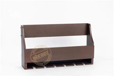 Wall Mounted Wine Glass Rack with Bottle Holder | Holds 6 Glasses | Wa ...