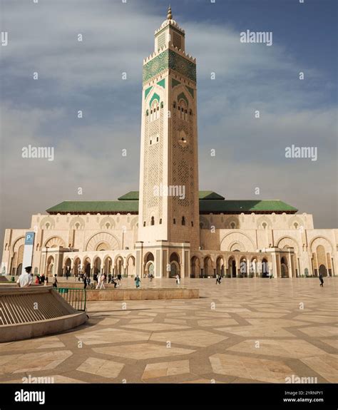 Hassan II Mosque in Morocco, Casablanca, one of the largest mosques in ...