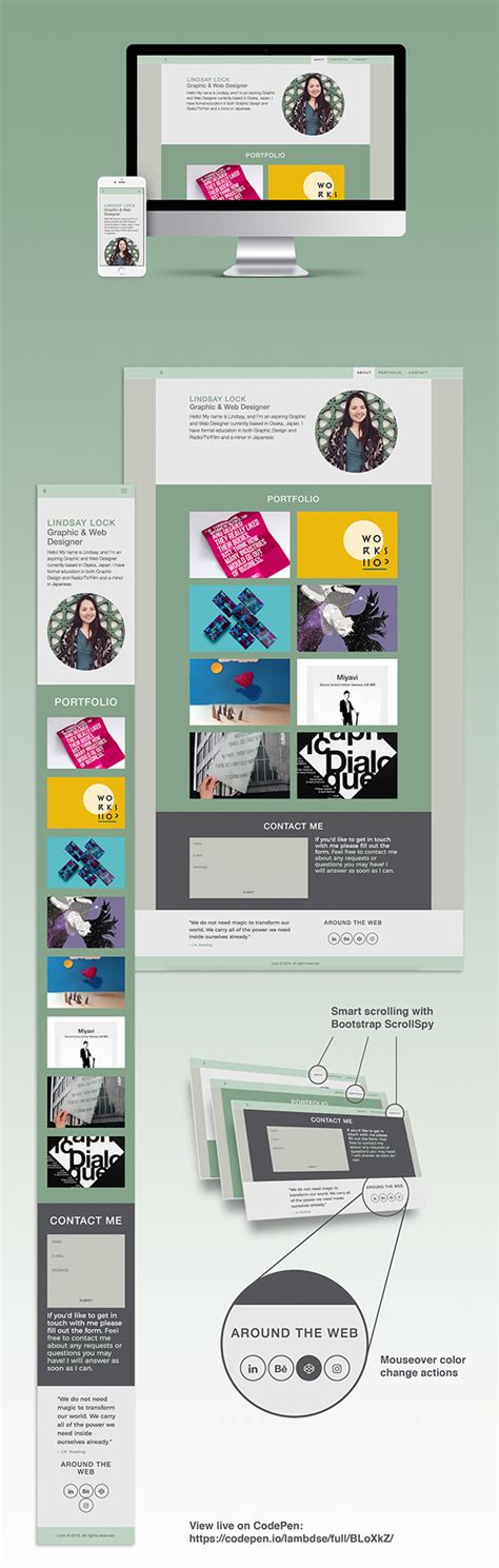 CodePen Responsive Portfolio Website :: Behance