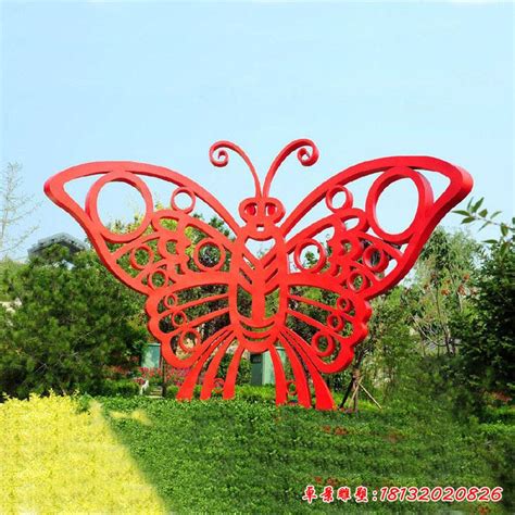 不锈钢景观蝴蝶雕塑-宏通雕塑
