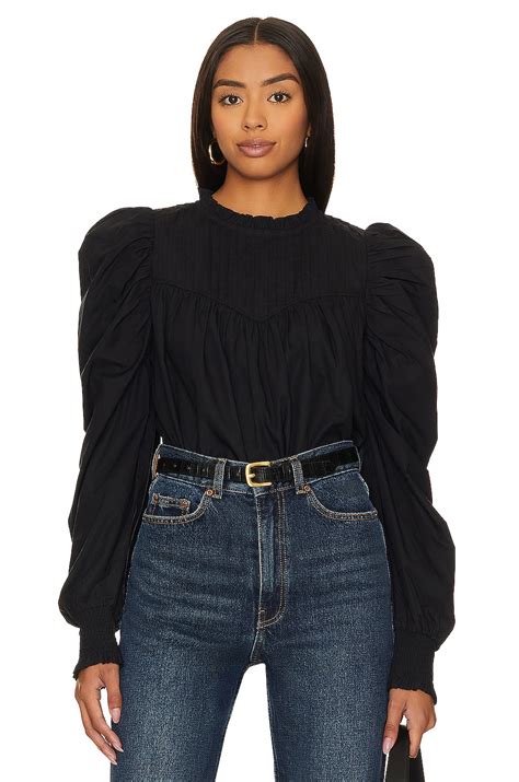 Cleobella Irina Blouse in Black | REVOLVE