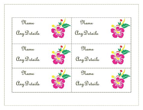 Place Card Templates