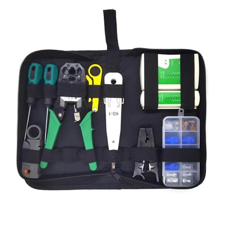 Ubervia Tool Kit for Cat5 Cat5e Cat6 - Eacam Portable Cable Crimper Kit ...