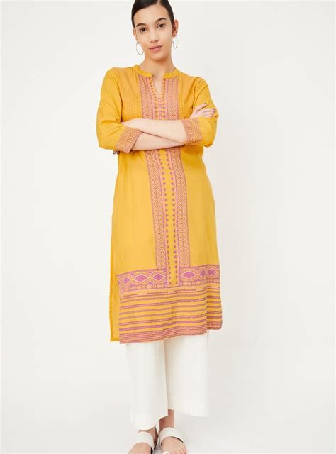 Buy Women Printed Straight Kurta with Pocket Online at just Rs. 899.0 ...