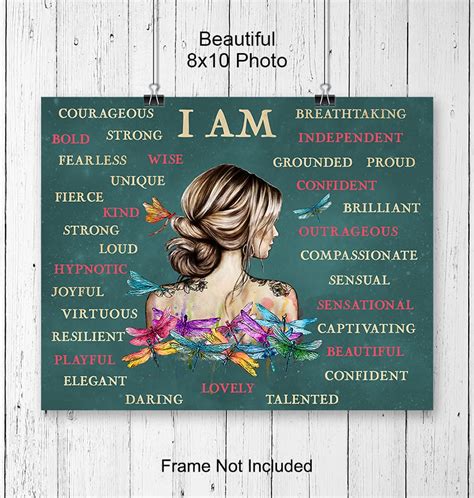Buy Positive Affirmations Boho-chic Wall Art & Decor - I Am Bohemian ...