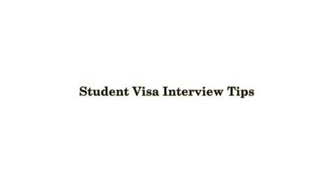 Tips on Student Visa Interview to Study Abroad