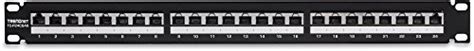 Buy TRENDnet 24-Port Cat6A Shielded Patch Panel, 1U 19" Metal Housing ...