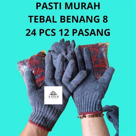 Promo Isi 1 Lusin 12 pasang (24 pcs) Sarung Tangan Rajut Tebal ...