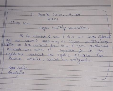 You are Naina/Naksh, the cultural secretary of your school. Write a ...