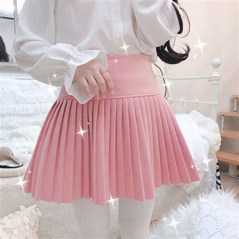 Cute pink pleated skirt yc21039 | Pink pleated skirt, Skirts, Dress skirt