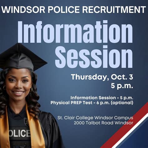 Interested in a policing career? Join us on October 3, for an Information Session at St. Clair ...