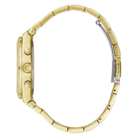 Guess Women 38 mm Gold Dial Analog Watch GW0440L2 – Only Watches