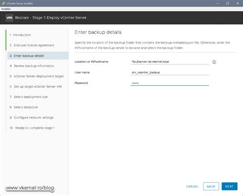Image result for VCenter Server Appliance Backup