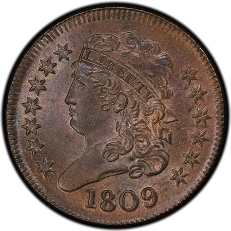 Half Cent 1809 Classic Head, Coin from United States - Online Coin Club