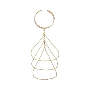 Buy FFZDENA 1PCS Arm Cuff Jewellery for Women, Golden Fringe Chain ...