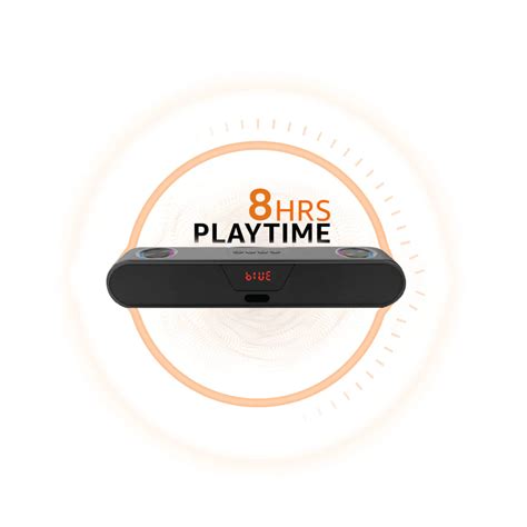 Swiss Military BT Soundbar with Digital Clock and Alarm - 20W Bluetoot