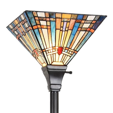 Tiffany Torchiere Floor Lamp,Stained Glass Lamp Shade - Walmart.com