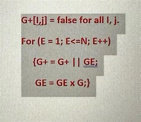 Transitive Closure Algorithm 的图像结果