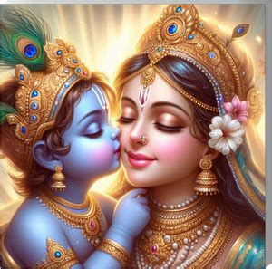 voorkoms 8 inch Shree Krishna and Yasoda Maa Saraswati Wall Sunboard ...