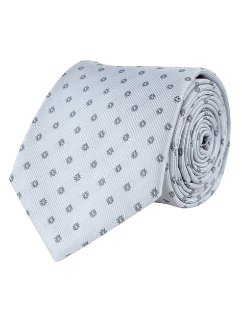 Kavove The Abstract Polka Fusion Grey Necktie For Men