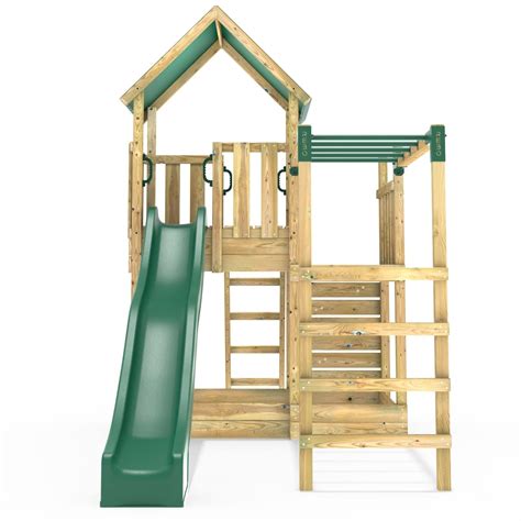 Rebo Modular Wooden Climbing Frame Adventure Playset M3 M4 Outdoortoys ...