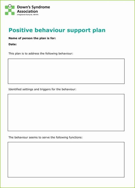 Image result for Positive Behavior Support Plan Forms