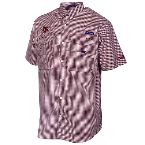 Columbia Texas A&M Aggies Maroon Collegiate PFG Super Bonehead Gingham ...
