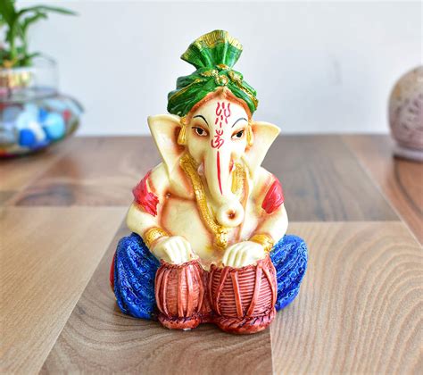Buy Kunhar Lord Ganesha, Ganesh ji with Tabla/Ganpati for Home Decor ...