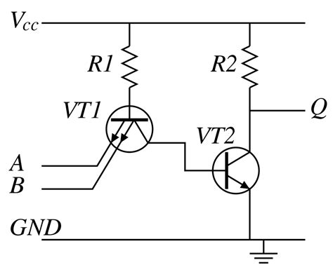 Rezultat imagine pentru Nand Using Transistor