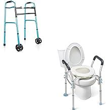 OasisSpace Stand Alone Raised Toilet Seat 300lbs - India | Ubuy