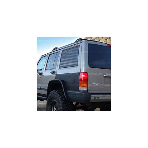 Buy Skull Daddy Graphics PRECUT XJ Window Flags to fit Jeep Cherokee ...