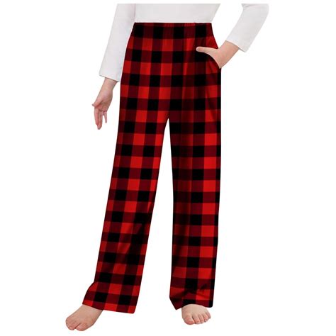 MASZONE Buffalo Plaid Pajama Pants Kids Plaid Pajama Pants Pajama Pants ...