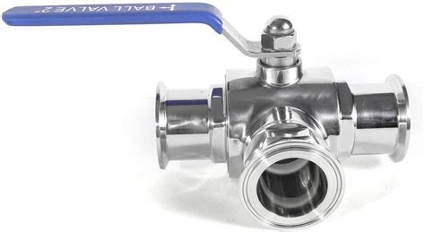 SHZICMY 2 Inch Sanitary 3-Way Ball Valve, Stainless Steel India | Ubuy