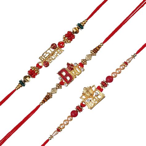 Webelkart Combo Of 3 Rakhi For Brother, Bhaiya, kids and Bhabhi with ...