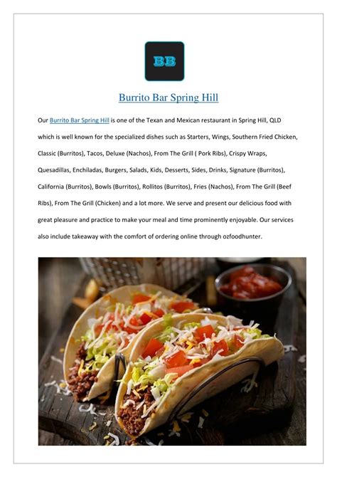 PPT - Get 10% Offer at Burrito Bar Spring Hill Menu - Order Now PowerPoint Presentation - ID ...
