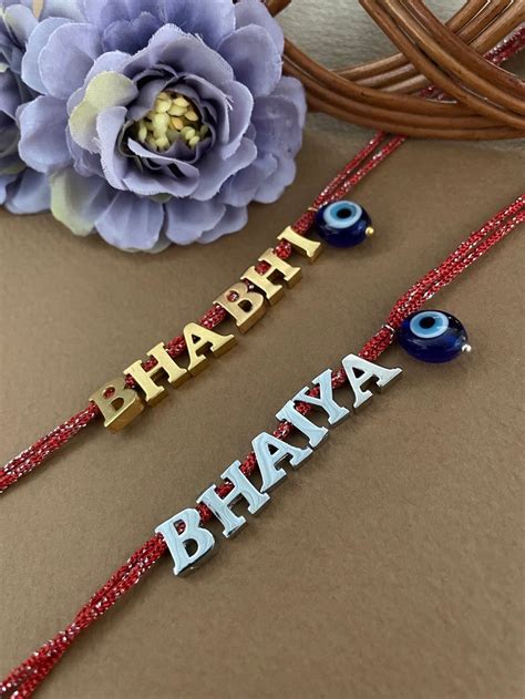 Designer Customized Full Name Pendant Rakhi | Digital Dress Room