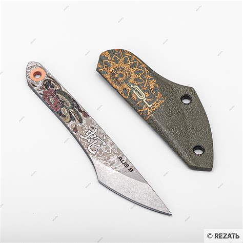 Нож скрытого ношения с фиксированным клинком NC Custom Киридаши Snake 3 ...
