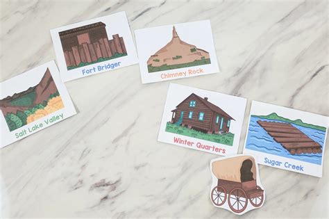 Pioneer Mormon Trail Stops Review Game - Primary Singing